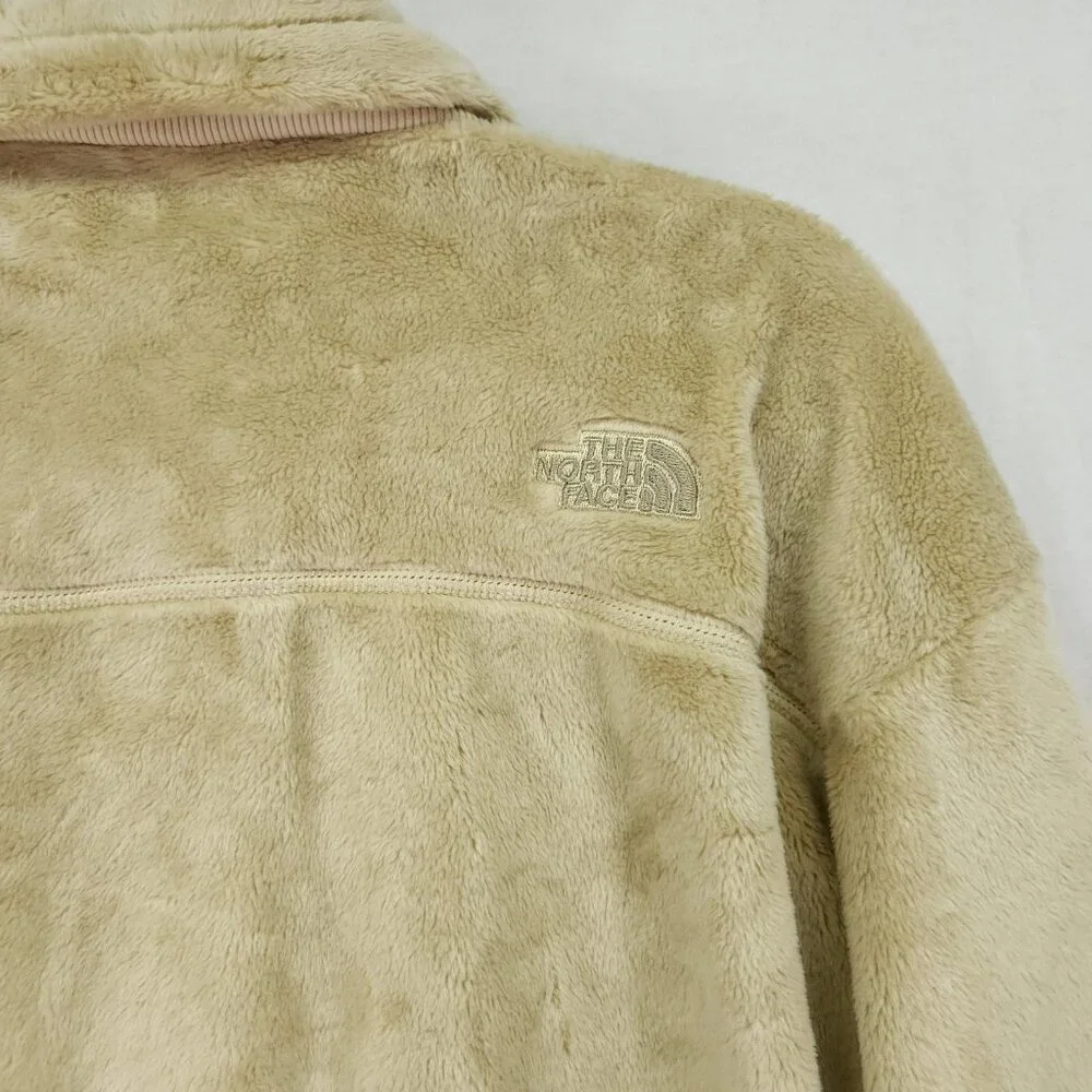 The North Face Osito Lux Jacket Women's Medium Beige Long Sleeve Full Zip - Picture 9 of 15